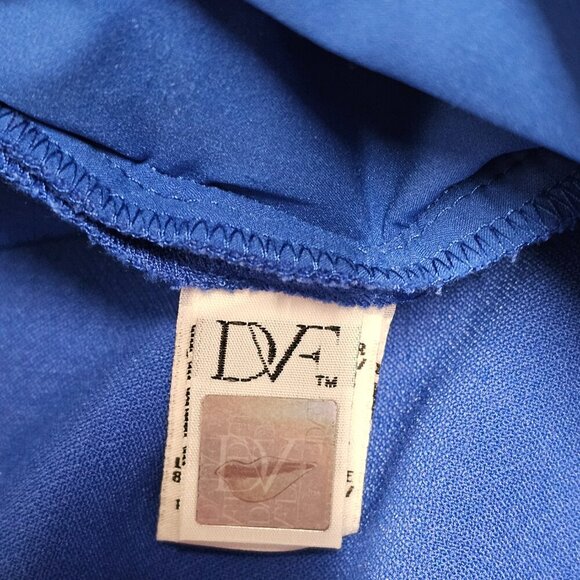 Diane Von Furstenberg Megan Sheath Dress Women Size 8 Blue Sleeveless Side Zip - Picture 10 of 16